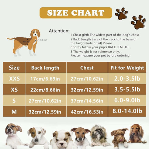 Dog Pajamas Spring Dog Sweaters for Small Dogs Girl Boy Chihuahua Clothes Lightweight Fleece Pet Jumpsuit Cat Onesie Clothing, XS, Beige