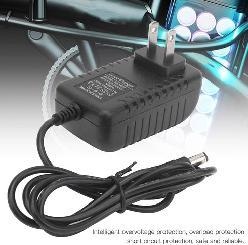 VGEBY Li-ion Battery Charger, 25.2V Power Supply Lithium Battery Charger Adapter with Indicator Light US Plug 100-240V Electric Car Scooter Supplies 25.2V Power Supply