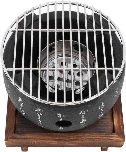 Generic Mini BBQ Grill, Japanese Style Portable Charcoal Stove with Compact Design for Even Heating, Grilled Vegetables