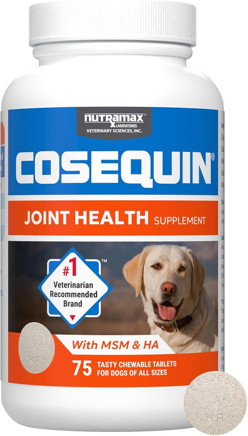 Nutramax Cosequin for Dogs Joint Health Supplement, Contains Glucosamine for Dogs, Plus