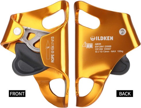 WILDKEN Rock Climbing Chest Ascender, Climbing Mountaineering Equipment for 10-13mm Rope
