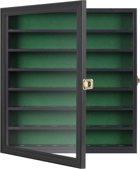 49 7 DisplayGifts Golf Ball Display Cabinet Stand Storage Wall Mounted Shelves Display Case Shadow Box with Lockable
