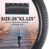 SIMEIQI 24" / 26" Bike Tires, 24 X 2.125 & 26 X 2.125 Replacement Tires or Inner Tubes with AV 32mm Schrader Valve