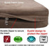 Dogbed4less External Pet Bed Cover with Zipper Liner, Extra Large Dog, 55"X37"x4", Brown - Replacement Cover Only