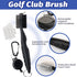 Golf Towel Set, 3 Microfiber Waffle Pattern Golf Towels & Club Cleaning Kit with Brush & Divot Repair Tool for Golf Bags