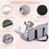 12lbs,Portable Center Console Dog Car Seat for Small Dogs Up to Middle Console Dog Booster Car Seat with Adjustable
