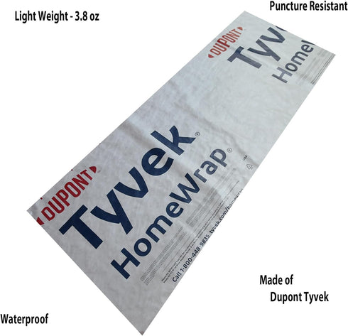 Ultralight Backpacking Gear, Waterproof Camping Tarp, Tent Tarp for Rain, Tyvek Roll for Camping