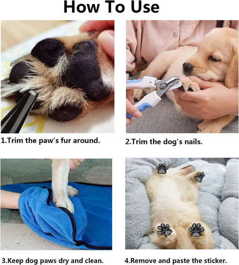 Dog Anti Slip Paw Grips Traction Pads, Dog Feet Stickers with Stronger Adhesive for Slippery Floors, Essentials for