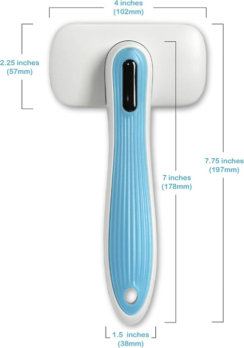 Pets First Premium Dog & Cat Brush, Self Cleaning Slicker Hair Brush, Easy to Clean, Best Grooming Tools for Dogs and