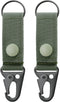 FRTKK Tactical Molle Key Ring Gear Keeper, Nylon Belt Keychain Clip for Molle Bags