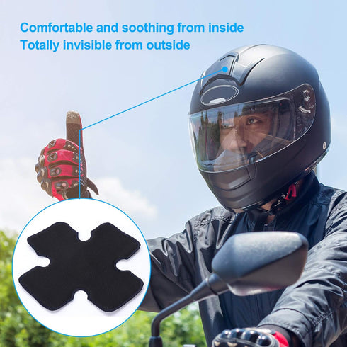 Motorcycle Helmet Liner, Anti Sweat Cooling Pad, Reusable & Washable, Prevents Stains & Odor, For Hard Hat, Hockey