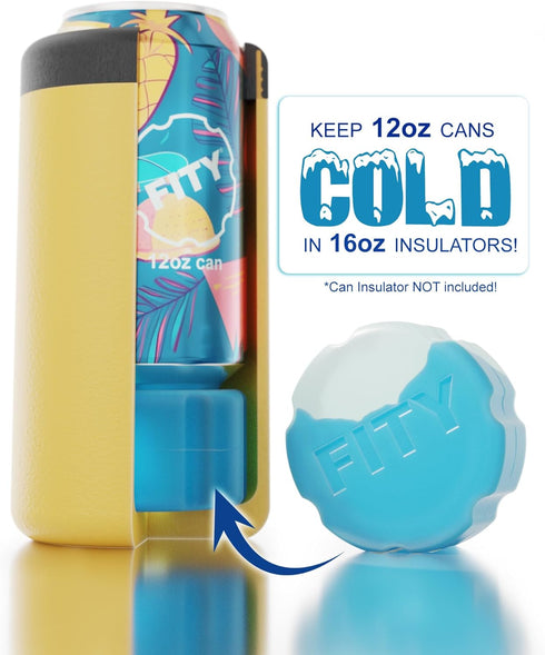 Freeze (2 Pack), Multi-Use Freezable Ice Pack for 12oz Can Adapter, Compatible with YETI MiiR CamelBak BruMate