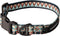 Leashboss Patterned Reflective Dog Collar, Colorful Triple Reflection Threads for Small, Medium and Large Dogs