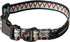Leashboss Patterned Reflective Dog Collar, Colorful Triple Reflection Threads for Small, Medium and Large Dogs