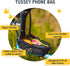 Po Campo Bike Phone Bag – Tussey Phone Holder for Bicycles, Waterproof Fabric Top Tube Bag for Cycling
