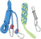 Asixxsix Spring Pole Dog Rope Toy, 16.4ft Outdoor Bungee Hanging Toy for Small Medium Large Dogs