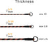 BronzeDog Rope Pro Training Dog Collar, Braided No Pull Quick Release Lead for Small Medium Large Dogs (M - 19.7" Long,