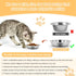 5 PCS Cat Bowls Whisker Friendly, Shallow Wide Flat Stainless Steel Dishes, Dishwasher Safe