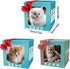 Faygeal Interaction Robotic Plush Cats Toy with Intelligence Sensors and Traction Rope for Craw Learning Lovely Comfort