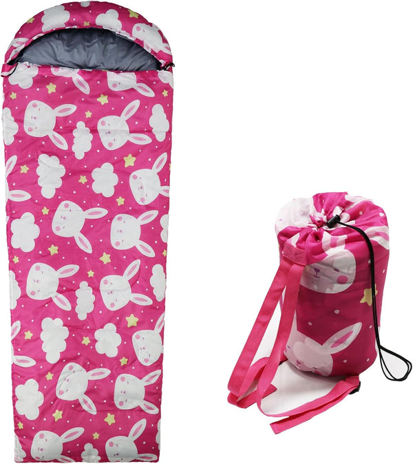 Kids Sleeping Bags, Compact Camping Sleeping Bags with Carry Bag for Hiking, Backpacking, Lightweight Waterproof for