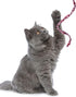 Sumind 3 Pieces Jungle Cat Wand Teaser Charmer Interactive Fun Toys for Kittens, 3 Styles (Classic Color)