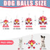 Dog Toys Soccer Ball with Straps, Durable Beach Pool Toy for Extra Small Dogs, Puppy Birthday Gifts
