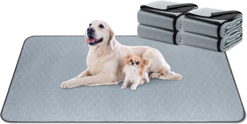 DAHAPYBOO Extra Large Washable Pee Pads for Dogs,4 Pack Reusable Puppy Pads