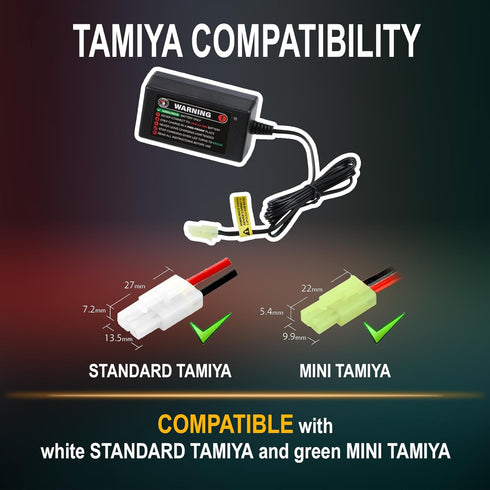 Lancer Tactical Compact Fast Safety Nimh Charger for NiMH 8.4v-9.6v AEG Batteries