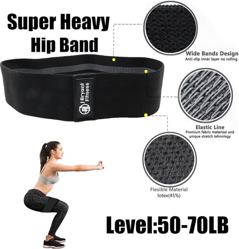 J Bryant Barbell Pad Set with 2 Ankle Straps for Cable Machines, Thick Cushion Hip-Thrusts Pad with Carry Bag
