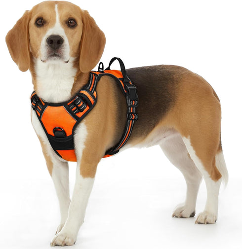 Eagloo Small Dog Harness, No Pull Service Vest with Reflective Strips, Adjustable Comfortable No Choke Pet Harness,