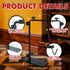 16.6-31 inch Reptile Lamp Stand, Adjustable Domes Heat Lamp Metal Bracket Floor Light Holder for Reptile Terrarium
