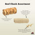 Redbarn All-Natural Large Beef Cheek Rolls for Dogs, Chicken & Carrot Glazed - 4 Pack, Grain-Free Chew Treat