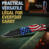 GOOD WORKER Pocket Knife with American Flag, Small Legal EDC Knives, Patriotic Gifts, US Flag Tactical Folding Knives