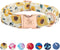Elegant Little Tail Dog Collar - Sunflower Pattern, Durable Adjustable Cute Collar for Large Dogs, Summer Fall Gift.