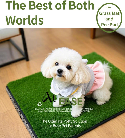 Zalhyrox 2025" Grass Pad for Dogs Potty, Pee Pad, Reusable & Washable Dog Pee Grass, Indoor Dog Potty Pad Artificial
