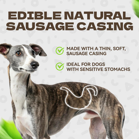 8oz/226g Soft Dog Treats, Chicken Jerky Wrapped Chicken Sausage, Rawhide Free Dog Chews High Protein Low Fat Training