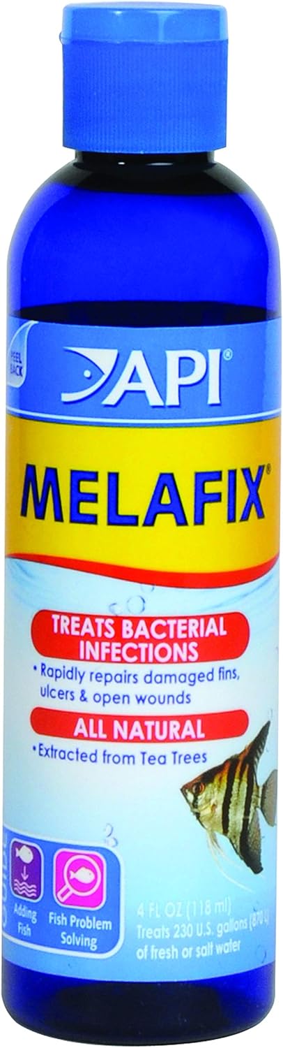 API MELAFIX Freshwater Fish Bacterial Infection Remedy, 4-Ounce Bottle