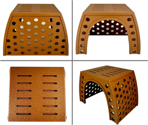 Hermit Crab Hideout Hut | Hermit Crab Climbing Tank Decor Cave | Hideaway Habitat Hide Decoration Accessories Supplies