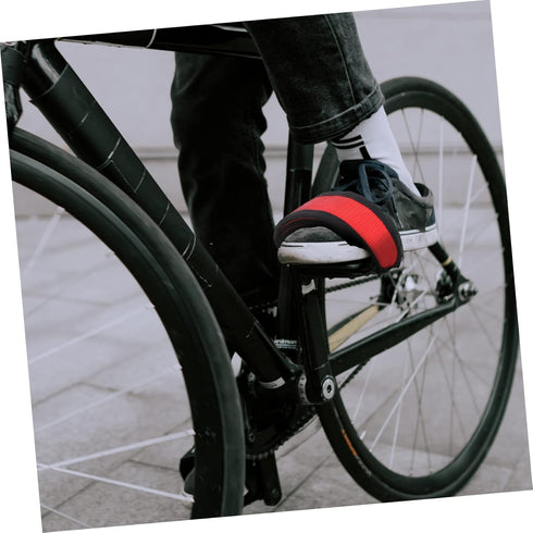 Toddmomy 1 Pair Bicycle Muzzle, Bike Attachment for Kids Bikes, Adjustable Pedal Footrest Strips