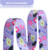 QQPETS Adjustable Soft Dog Collar with Print Flower Pink Multicolor Patterns for XS Small Medium Large Pets