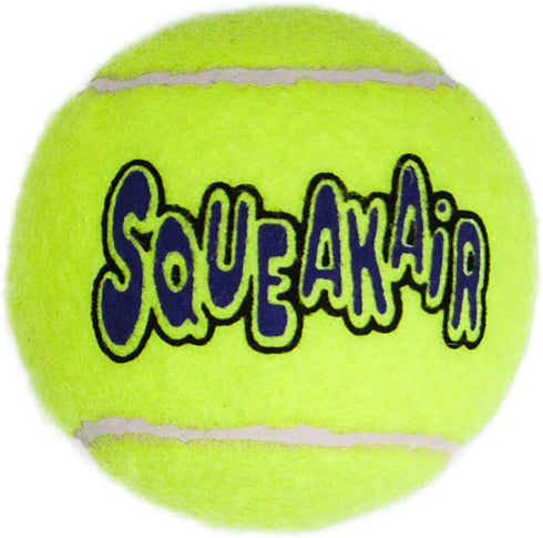 (6 Pack)) KONG - Squeakair Ball - Dog Toy Premium Squeak Tennis Ball, Gentle on Teeth (Small