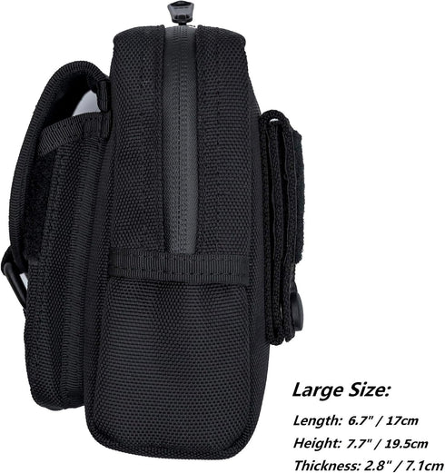 Dotacty 6.1" Compact Utility Gadget Pouch Tactical MOLLE Nylon Duty Belt Pouches for Police Law Enforcement Work EDC