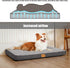 Patas Lague Orthopedic XXL Dog Bed, 48''X30'', Egg Crate Foam, Waterproof Removable Washable Cover, Big Large Dog Bed,