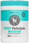 Petkin Hemp Pet Wipes for Dogs and Cats, 200 Count - Soothing Vanilla Scent, Conditions Face, Eyes, and Body