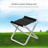 JSGHGDF Portable Folding Stool Size Camping Stool Aluminum Alloy Folding Stool Chair for Travel Hiking Fishing Small