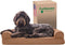 Furhaven Memory Foam Dog Bed for Medium/Small Dogs with Removable Bolsters & Washable Cover, Quilted Sofa, Toasted