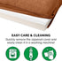 Furhaven Memory Foam Dog Bed for Medium/Small Dogs with Removable Bolsters & Washable Cover, Quilted Sofa, Toasted