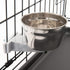 Lixit Stainless Steel Hanging Kennel Water Bowl - Non Spill Dog Crate Bowls - Durable 10oz Water Bowl for Pets