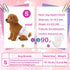 GEHUIZER 90 Count 10-16.5 Disposable Dog Diapers Female, Super Absorbent Pink Puppy Doggie Diapers for Small Female