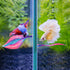 WILLBOND 2 Pieces Silicone Betta Bed Leaf Hammock - Comfortable Resting Spot for Betta Fish, No BPA, Pink